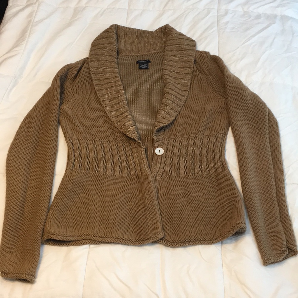 Calvin Klein brown gold cardigan